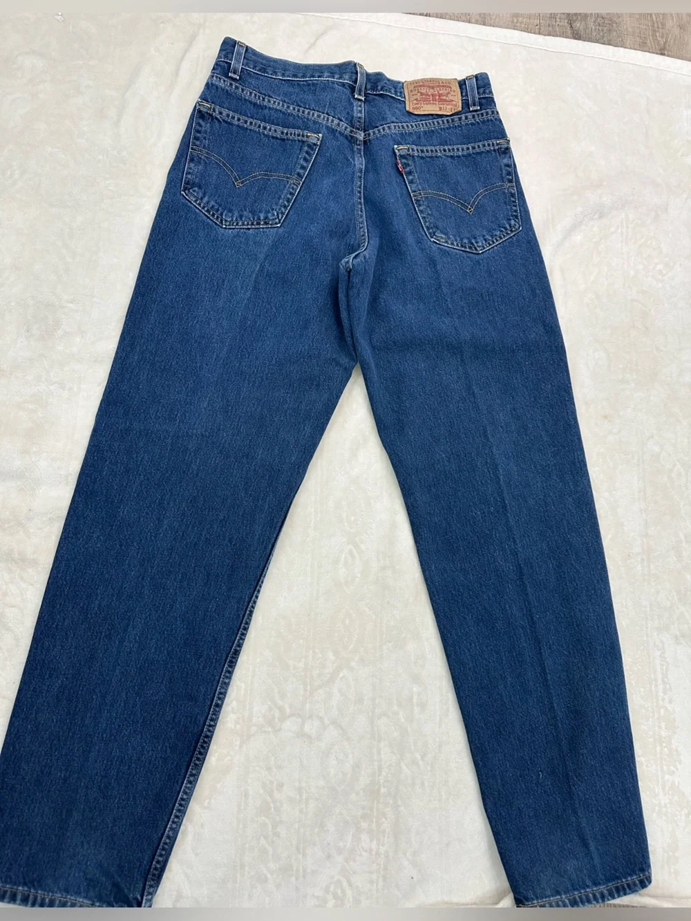 Vintage Levi's Classic Slim Straight Navy Blue Denim Jeans